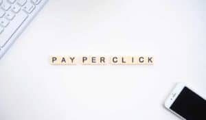 pay per click spelled out with scrabble letters