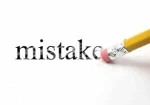 erasing a mistake