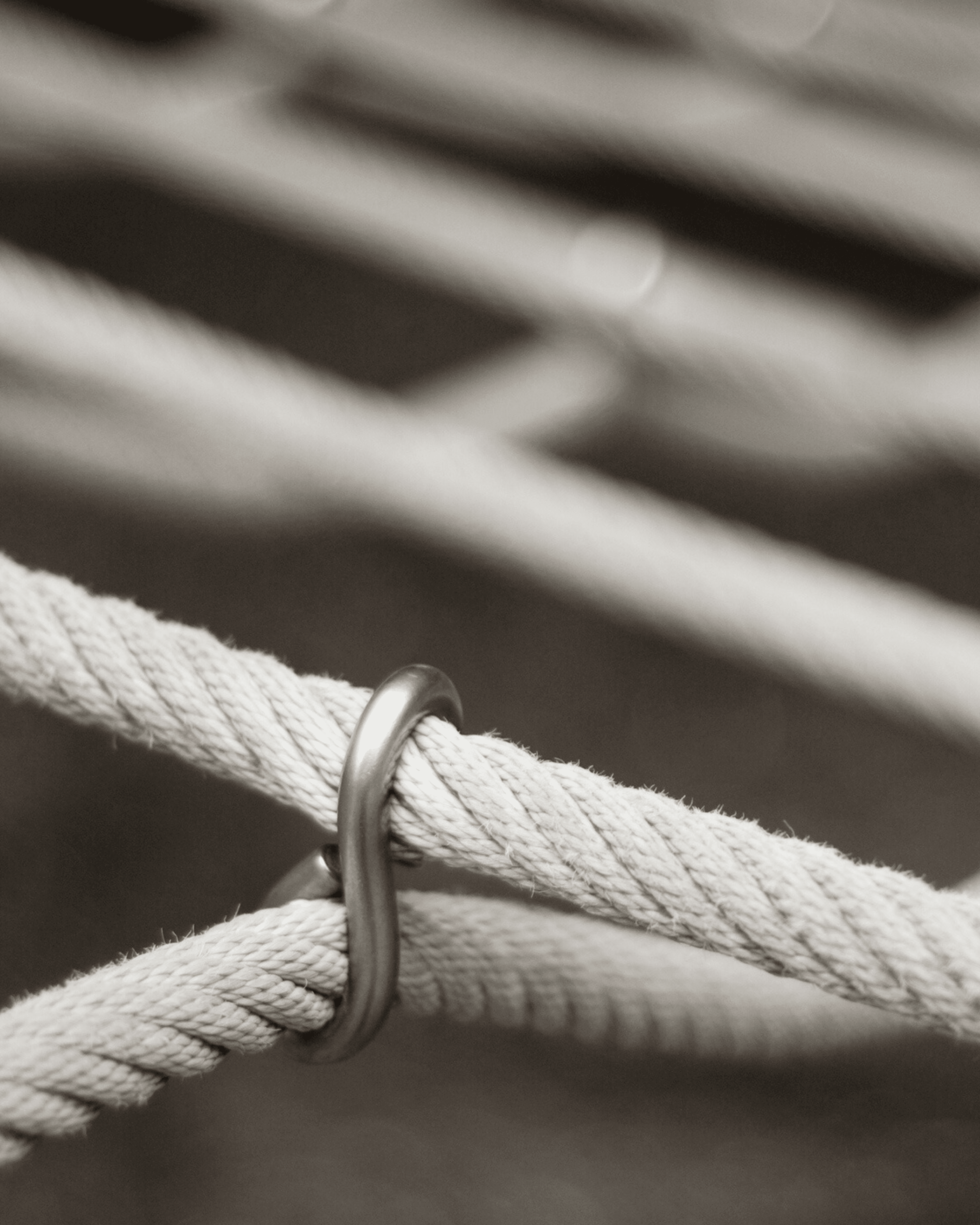 Rope connected by a metal ring