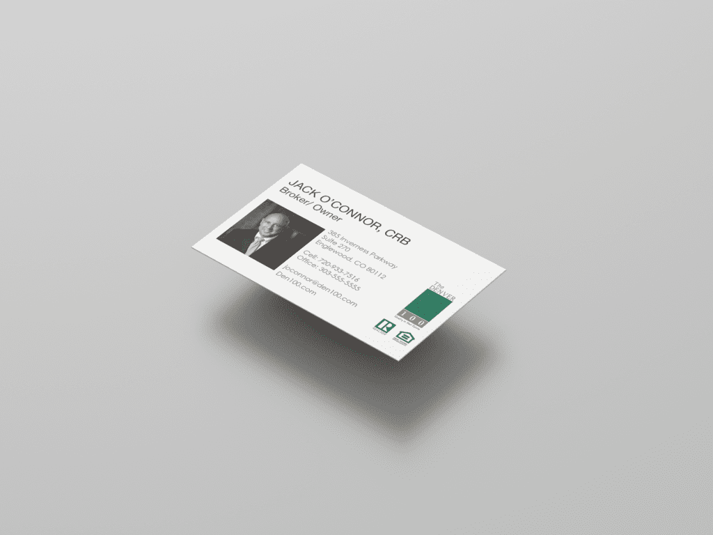 Image of a real estate business card front
