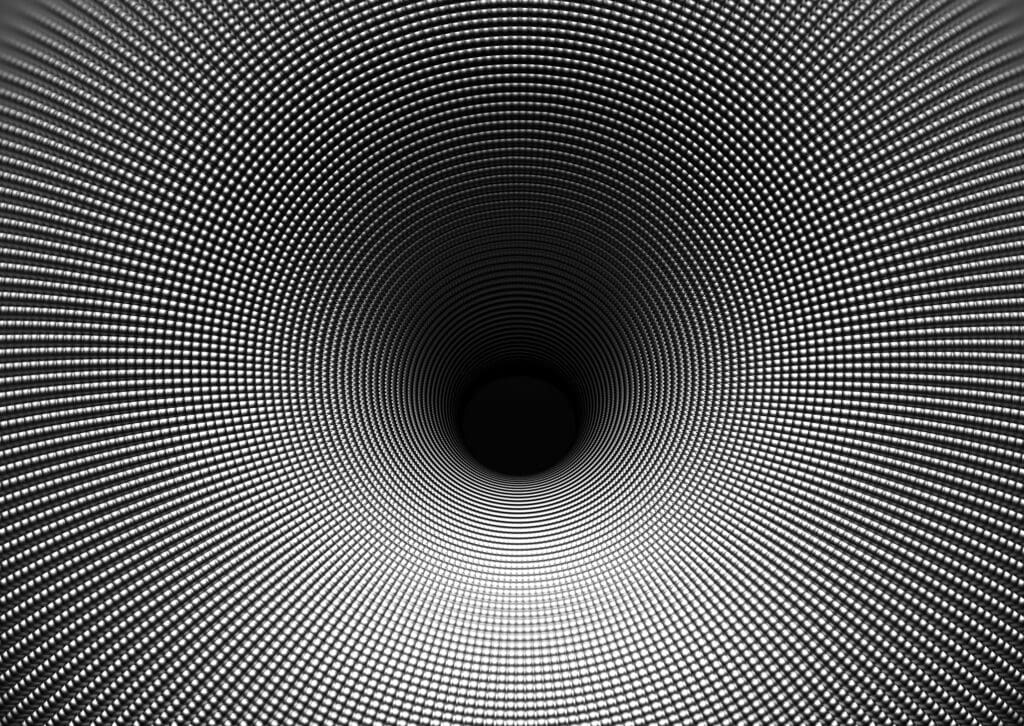 3d black hole or funnel